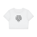 F*ck Poetry - Fitted Crop Tee